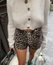2025s 2025 Casual Summer Leopard Print Cotton Low Waist Slim Shorts Street Wide Leg Three-Quarter Pants Women's Clothing_ecoleips.com