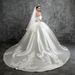 Winter Collection French Style Satin Wedding Dress Off The Shoulder Gown With Train High Quality Haute Couture New_ecoleips.com