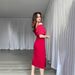 Women's Clothing New Solid Color Sexy Off Shoulder Suspenders V Neck Dress Female_ecoleips.com