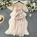 Women's Clothing Sequin Dress Skirt Sexy Backless Slim Fit Medium Long Halter Neck Dress_ecoleips.com