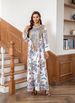 Muslim Women's Robe Printed Fashionable And Elegant Dress_ecoleips.com