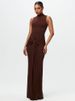 JULISSA MO Round Neck Bandage Women Maxi Dress Black Sleeveless Solid Evening Dress Female Summer Skinny Elegant Party Clubwear_ecoleips.com