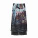 Women's Clothing Elastic Silk Screen Printing Bottoming Shirt Long Sleeved Top Mesh Skirt Suit_ecoleips.com