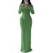 Women's Clothing Round Neck Long Sleeved Flocking Slim_ecoleips.com