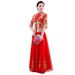 Elegant Chinese Wedding Dress – Red Bridal Qipao With Dragon & Phoenix Embroidery For Banquet & Tea Ceremony_ecoleips.com