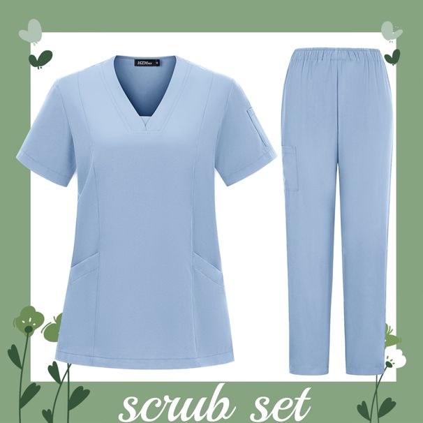 Women's Clothing Lightweight Surgical Gowns, Dental Surgical Gowns, Veterinary Scrub Gowns Laboratory Hand Washing Gowns With Pockets_ecoleips.com