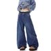 Cross-border European And American Style Women's New Curved Hem Jeans, Embroidered Multi-pocket Cargo Pants, Casual_ecoleips.com