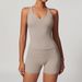 Women's Clothing Sanded Tight Yoga Top Outdoor Fitness Sports Underwear_ecoleips.com