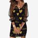 2026 New Spring-style Round Neck Sequins Perspective Gauze Lady Dress_ecoleips.com