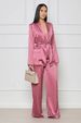 Women's Clothing Autumn And Winter Hot Style Satin Solid Color Bathrobe Set_ecoleips.com