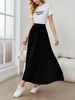 Aria Basics Aria Basics 2025 New Cross-Border European American Women's Clothing: Long Casual A-line Skirt With Wide Hem And Pleated_ecoleips.com