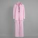 Women's Vertical Striped Shirt And Tie Waist Trousers Set European American Style Spring 2026 New Two Piece Cross Border Clothing_ecoleips.com
