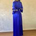 Modest Abaya Dress Elegant Dress With Rhinestone Detailing - Long Sleeve Muslim Dress For Women, Embellished Maxi Dress Southeast Asia Middle East_ecoleips.com