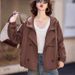 Super Stylish Short Trench Coat For Petite Women, Fashionable Design, 2026 Spring New Casual Hooded Jacket, Trendy_ecoleips.com
