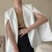 Sinan Elegant High-End Design Small Stature Cape Blazer Women's Coat Autumn Winter New SN1112_ecoleips.com