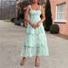 Women's Clothing Temperament Elegant Style Floral Sling Cake Skirt Dress_ecoleips.com