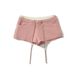 2025s 24 Summer New Women's Style Girl Drawstring Elastic Waist Casual Hot Pants Two-Piece Color-Block Stretch Shorts_ecoleips.com
