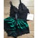 Sexy Lingerie Lace Split Three Point Sexy Suspenders See Through Pajamas And Pants Sets_ecoleips.com