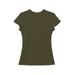 Women's Clothing Slim Fit Round Neck Top Straight Shoulder Sports Short Sleeve T Shirt_ecoleips.com