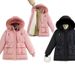 girl Girl Parker Women 2025 New Winter Fleece Coat Small Size Extended Down Waist-Cinching Thick Cotton Jacket_ecoleips.com