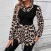 Hot-Selling Autumn Winter European And American Women's Fashion Cross-Border Elegant Leopard Print Two-Piece_ecoleips.com