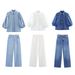 Women's Clothing Summer New Style Denim Shirt_ecoleips.com