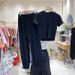 Women's Korean Style Two-Piece Set - Casual Tweed Short Sleeve Top And Shorts For Spring Summer Fashion_ecoleips.com