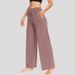 High Waisted Straight Leg Women's Pants European American Style Autumn Winter Wide Leg Casual Trousers for Sports Yoga_ecoleips.com