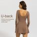 Sunscreen Long-sleeved Tennis Suit, Sports Suit, Women's Anti-light Fake Two-piece Long Badminton Suit, Tennis Skirt._ecoleips.com