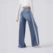 2025 European And American Retro Washed Side Stripe Jeans For Women High Street Design Loose Two Stripes Versatile_ecoleips.com