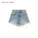 Women's Slim Fit Denim Cargo Shorts Best Selling Retro Style Cross Border E-Commerce European American Style Factory Direct Supply_ecoleips.com