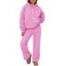 Women's Clothing Autumn And Winter Coin Print Hoodie And Sweatshirt Set With Wide Leg And Straight Leg Pants_ecoleips.com