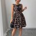European And American Cross-border Independent Site 2026 New Women's Leopard Print Dress With Three-dimensional_ecoleips.com