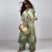 Women's Floral Print Long Sleeve Top & Wide Leg Pants Set – Elegant & Sexy Two-Piece Outfit (Breathable Polyester, Xs-Xxxl, Summer Street Style)_ecoleips.com