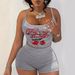 Summer Cross Border Sexy Beauty Suspender Shorts Suit_ecoleips.com