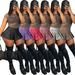 European And American Women's Sexy Solid Color Zipper Pleated Mini Skirt Cross Border Supply Leather NY8167_ecoleips.com