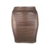 ng2510292 S-3XL Cross-border Korean-style Women's Base Matte Leather PU Bodycon Short Skirt, Summer Half Skirt_ecoleips.com