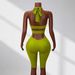 New 2026 Women's Solid Color Fitted Jumpsuit Casual Halter Neck Backless Sportswear Fashionable And Sophisticated_ecoleips.com
