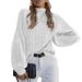 Aria Basics Aria Basics 2026 European And American Autumn/Winter New Loose Half-Turtleneck Knit Sweater, Cross-Border Women's Clothing,_ecoleips.com
