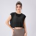 Women's Clothing Yoga Cover Up Women's Hollow Breathable Sleeveless Top Short Loose Running Sports Fitness Cover Up_ecoleips.com