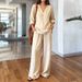 Women's Clothing Women's Casual V Neck Pullover Long Sleeve Spring Set For Formal & Casual For Women Summer Travel Outfit_ecoleips.com