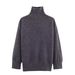 Simple And Versatile Multi-color Turtleneck Knitted Sweater_ecoleips.com