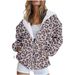Women's 3D Print Zip-Up Hoodie Oversized Casual Sweatshirt Streetwear Fashion Pullover Long Sleeve Comfortable Fall Outerwear (European Sizing)_ecoleips.com