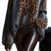 Women's Clothing Leopard Print Knit Sweater Oversized Leopard Print Knit Sweater – Cozy High Neck Pullover For Women (Fall/Winter Boho Chic)_ecoleips.com