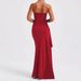 Summer Sexy Tube Top Long Skirt For Women High Slit Solid Color Pleated Dress Style Fashionable_ecoleips.com