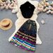 Retro Elegant Women's Summer Suit Sleeveless Shirt Top & Pleated Long Skirt Two-Piece Set High-End Design Niche Fashion_ecoleips.com