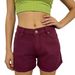 K Large High Waisted Fringed Ripped Denim Shorts For Women_ecoleips.com