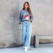 Women's Clothing Loose Casual Jeans Fashion Simple Tassel Straight Trousers_ecoleips.com