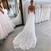 Women's Clothing Wedding Dress Forest Series Bride Simple Deep V Neck Large Backless Travel Photography Small Tail Soft Yarn Fishtail_ecoleips.com