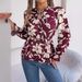 Women's Clothing Spring And Summer Casual Floral Lace Long Sleeve Chiffon Shirt Top_ecoleips.com